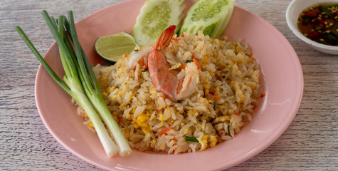 Thai Fried Rice with Shrimp 
