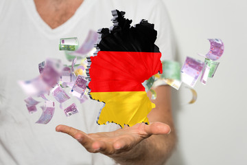 Corona- Hilfe, Geld Deutschland.
