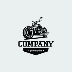 Motorcycle logo vector design. Awesome a motorcycle logo. A motorcycle logotype.