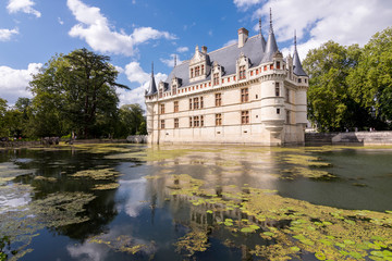 External view of Azay-le-Rideau castle in the Loire Valley, France (Europe) © Jorge Fuentes