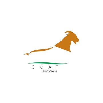 Goat Logo Template vector icon illustration