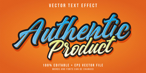 Editable text effect - promotional script text style