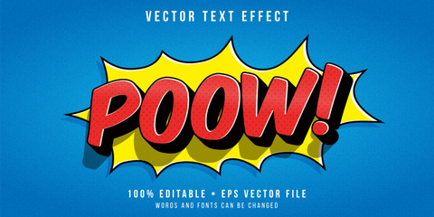 Fototapeta Editable text effect - comic expression style obraz