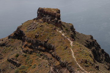 Skaros Rock medieval castle santorini Greece