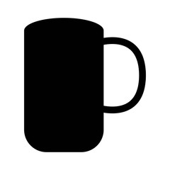 Tea cup icon flat. Vector illustration symbol with background