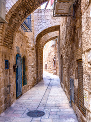 Fototapeta na wymiar alley in Jaffa, Tel Aviv - Israel