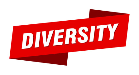 diversity banner template. diversity ribbon label sign