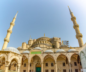 Fototapeta na wymiar Suleymaniye Mosque in Istanbul Turkey