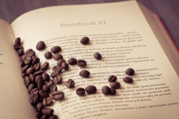 Book and coffee mood lifestyle
