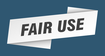 fair use banner template. fair use ribbon label sign