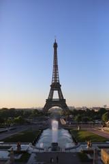 Fototapeta na wymiar Sunrise Eiffel Tower Paris