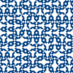 Fototapeta na wymiar Geometric abstract pattern in midcentury style. Seamless vector