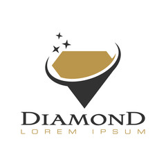 diamond icon vector logo template