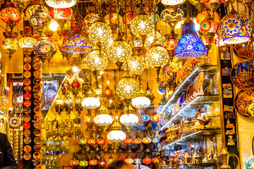 Turkish lamps , Istanbul.