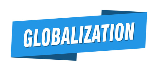 globalization banner template. globalization ribbon label sign