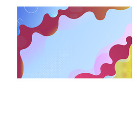 Wavy liquid abstract dynamic colorful shapes composition. Illustration vector in Eps10.