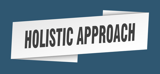holistic approach banner template. holistic approach ribbon label sign