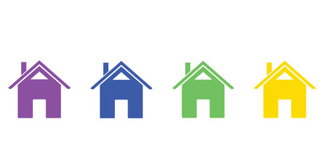 House. Home. Set. Icon, vector