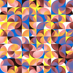 Abstract geometric vector seamless pattern