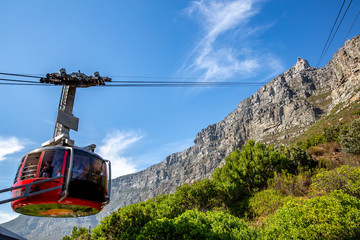 Naklejka premium Cable Car in Cape Town, South Africa