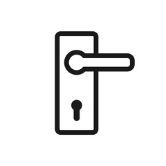doorknob vector icon, door handle icon in trendy flat style 