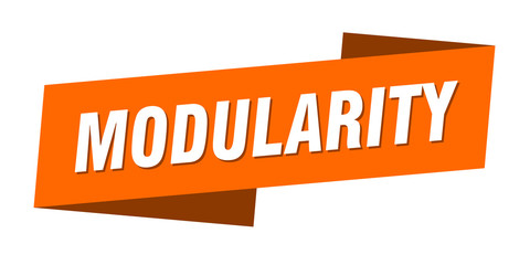 modularity banner template. modularity ribbon label sign