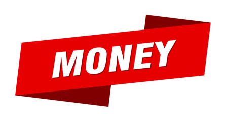 money banner template. money ribbon label sign