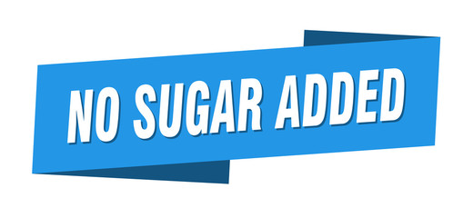 no sugar added banner template. no sugar added ribbon label sign