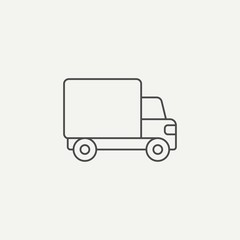 Delivery truck vector icon sign symbol