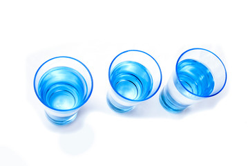 Three glass of water