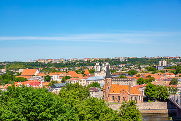 Aerial view of Kaunas, Lithuania
