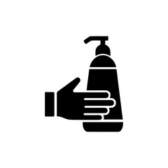Hand soap icon in trendy flat design