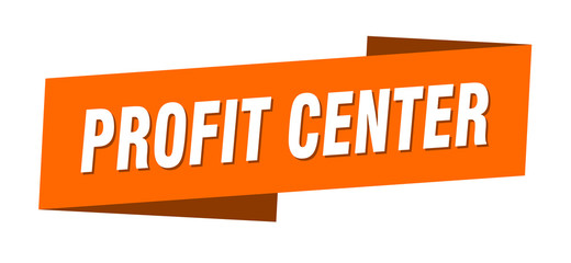 profit center banner template. profit center ribbon label sign