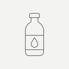 Water bottle vector icon sign symbol