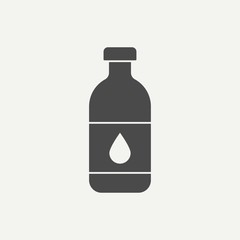 Water bottle vector icon sign symbol