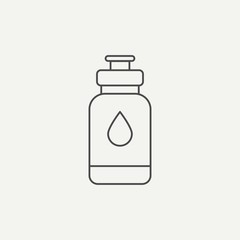 Water bottle vector icon sign symbol
