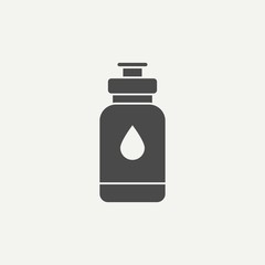 Water bottle vector icon sign symbol