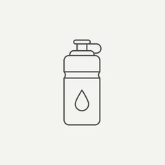 Water bottle vector icon sign symbol