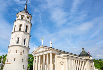 Vilnius Cathedral and belfry tower, Lithuania 