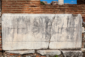 Saint jean church ruins in the ancient city of Ephesus in Turkey's Izmir city.