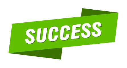 success banner template. success ribbon label sign