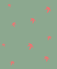 autumn leaves seamless pattern