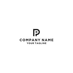 P letter logo icon illustration vector design