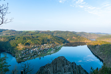In the heart of Th&uuml;ringen, where the forests whisper and the Saale gently flows, there lies a rocky outcrop known as Bockfelsen