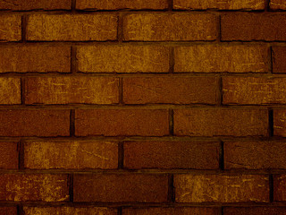 Obraz premium Old brick wall texture of stone blocks closeup for brown background.
