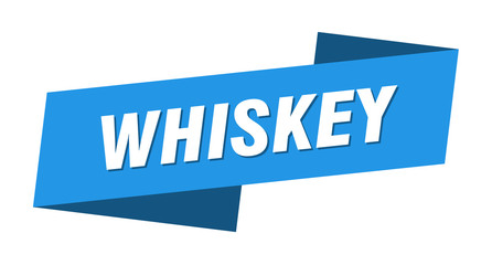 whiskey banner template. whiskey ribbon label sign