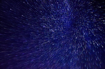 Starry summer colorful sky over Abkhazia 