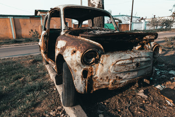 old abandoned car