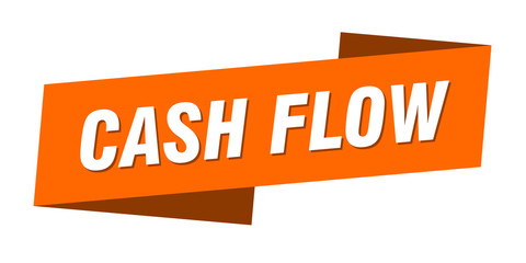 cash flow banner template. cash flow ribbon label sign