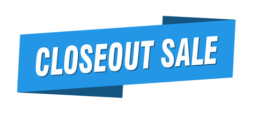 closeout sale banner template. closeout sale ribbon label sign